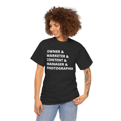 Business Owner Hustle T-Shirt – Entrepreneur Shirt for Creators, Marketers & Bosses