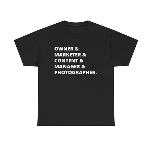 Business Owner Hustle T-Shirt – Entrepreneur Shirt for Creators, Marketers & Bosses